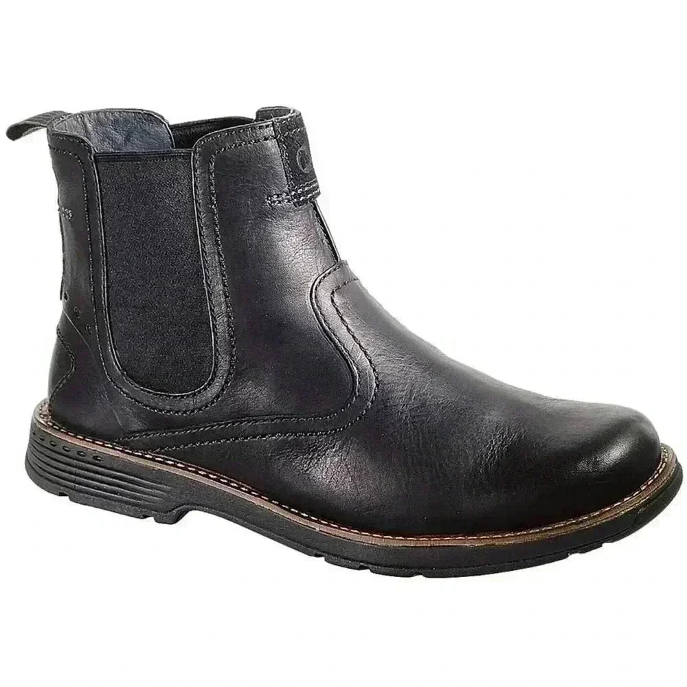 Merrell‎ Realm Black Leather Pull On Boot Men’s Size 8